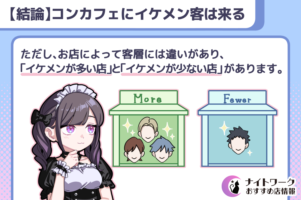 【結論】コンカフェにイケメン客は来る